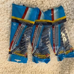Twin Plus Advantage Disposable Stainless Steel Razors 3 pkgs 30 total $5